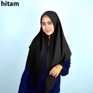 Jilbab Voal Denay Instan Hijab Zipper Motif Bunga Cantik Voal Tepi Lesercut Terbaru