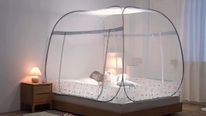 มุ้งเต้นท์ปิคนิคเป็นเหล็กเหนียว เเข็งเเรงทนทาน เเต่น้ำหนักเบา ไม่หักพับง่ายเมื่อพับเก็บแล้ว