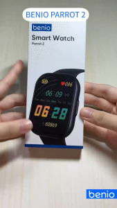 Benio Parrot 2 Smart Watch Bluetooth Touch Screen Multifunctional Fitness Tracker 2.02-inch IPS With Sports Mode Heart Rate and Steps Tracker