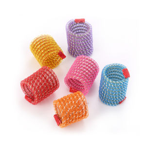 Bouncy Stretchable Feather Cat Teaser Pet Toy 5pc