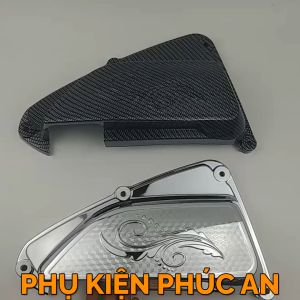 Ốp bầu gió xe Vision đời 2021 2022 2023 2024 chụp bảo vệ pô e xe Vision đời mới - ốp phụ kiện trang trí