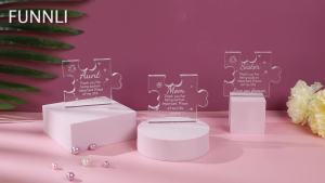 Funnli Cousin Gifts Acrylic Puzzle Plaque - Cousin Gifts for Women 3.35 x 2.76 Inch Desk Decorations - Gifts for Cousins Female Birthday Christmas Wedding Card Gifts for Cousin from Sister Brother