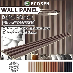 Wallpanel WPC / Wood Panel PVC (2.9Mx16CM) /Kisi Kisi Kayu / Dinding Motif Kayu 3D Wallpanel PVC