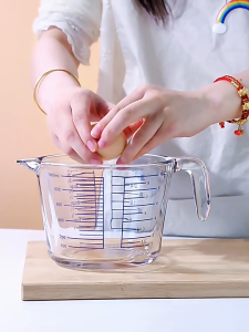 500ML Glass Measuring Cup Scale Measuring Cup Heat-Resistant With Handle Kitchen Baking Microwave Oven Measuring Cup