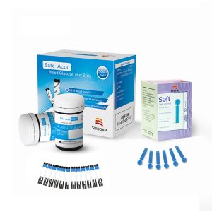 Sinocare Que Thử Đường Huyết Safe Accu 50 Que Thử [Tặng Kèm 50 Kim ]