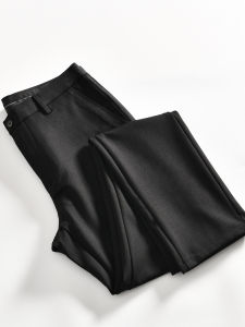 กางเกงขายาวทรงตรงลำลองสำหรับผู้ชาย ทรงหลวม ระบายอากาศได้ดี ผ้าผสมไนลอน คอตตอน ยืดหยุ่นได้สี่ทิศทาง กางเกงขายาวสำหรับเดินทางไปทำงานในช่วงฤดูใบไม้ผลิและฤดูใบไม้ร่วง