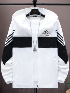 Youth Ice Lụa Siêu Mỏng Áo Khoác Nam Mùa Hè Nhẹ Quần Áo Chống Nắng Câu Cá Áo Khoác Ngoài Thiếu Niên Thoáng Khí Khóa Kéo Có Mũ