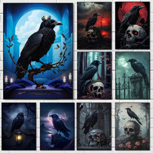 Oil Painting Digital Painting Set Diablo Ink Crow Art Digital Painting Home Decoration