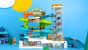 Mainan Anak Mini Car Track Parking Building 5 Tingkat