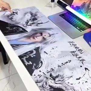Bandai | Anime Dragon Ball Mouse Pad Goku Oversized Cool Office Seaming Anti-slip Game Table Pad Keyboard Pad