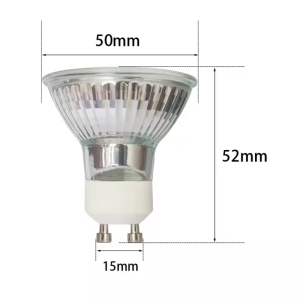 Gu10 Base Lampara 220v Halogen Bulb Spot Lighthal-gu10 Wholesale 50w Glass White Halogen Light 50 Watt