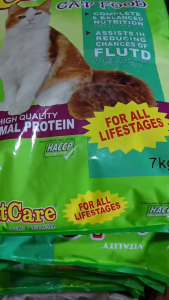 1kg Vitality CatCare Dry Food All Stages Adult Kitten Improved Digestion Pet Cat Cats Dry Food