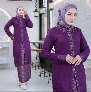 KEBAYA TUNIK HANIA PAYET NEW MODEL/KEBAYA TUNIK MODERN/KEBAYA MODERN/ATASAN WANITA/SETELAN SONGKET