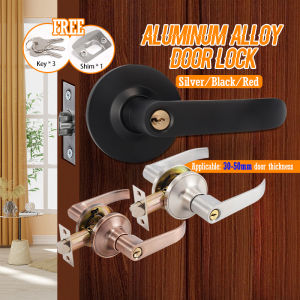 Mute Stainless Steel Door Lock Hardware Doorknob Lever Door Knob for Set Stainless Steel Door Lock Aluminum Alloy Door Lock with Keys