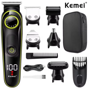 Kemei | Kemei 696 Electric Hair Clipper Multifunctional Trimmer For Men Electric Shaver For Mens Razor Nose 5 In 1 Professional Trimmer