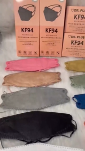 KF94 HEADLOOP FULL COLOUR 4PLY DISPOSABLE FACE MASK BPE95% HYGIENE HIJAB BERTUDUNG TALI EXTENDER MASK PEREMPUAN WANITA