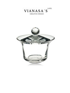 Vianasa ชุดน้ําชาแก้วคริสตัลพรีเมี่ยมฝาชามชาทนความร้อนรวมอยู่ด้วยเหมาะสําหรับการต้มชาตัวเลือกของขวัญที่สมบูรณ์แบบ