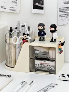MONLEYTA | Rotatable Desk Organizer Student Office Storage Box