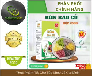 Bún RAU CỦ Bích Chi HỘP 250g - TỐT CHO SỨC KHOẺ