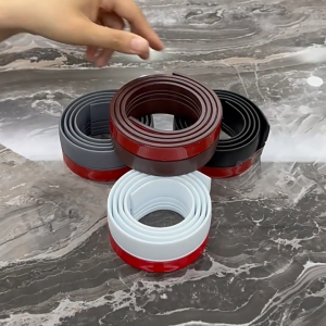 TPE Self‑Adhesive Door‑Bottom Seal Strip 5mm Thick Wind‑Proof Sound‑Insulation Weather Stripping for Home Door