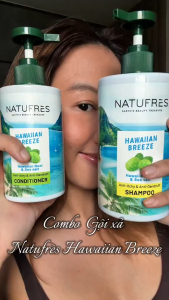 Dầu Gội Sạch Gàu Giảm Ngứa Da Đầu Natufres Hawaiian Breeze Chiết Xuất Muối biển & Trái nhàu Hawaii - 250ml/450ml