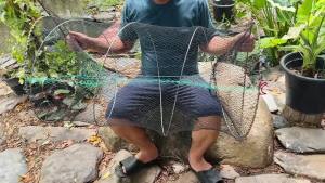 พร้อมส่ง!🔥ลอบดักปลา เข้าได้ 2ทาง ขนาด 50*85 ซม. ขนาดใหญ่ ลอบตาข่าย ที่ดักปลา ที่จับปลา พับเก็บง่าย งานดีมาก มีคุณภาพ