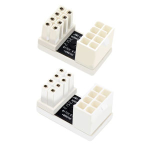 180 Degree 8 Pin Female To 8 Pin Male Adapter Desktop Computer U Shaped Power Supply Connector DIY Accessories for Graphics Card