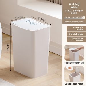 Citylong | Slim Press Trash Can Narrow Space