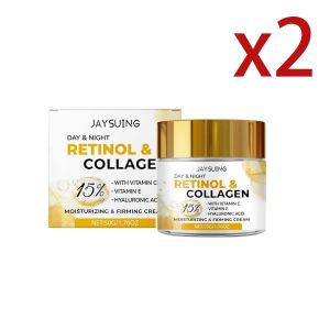 简素净 | Collagen Moisturizing Facial Cream Smoothing Even Skin Tone Enhance Skin Firmness Shrink Pores Radiant Skin Nourish Face Lotion
