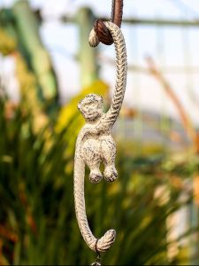 Monkey Moon Iron Art Wall Hanging Coat Hook: A Stylish Addition to Your Living Room