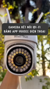 Camera giám sát ngoài trời chống nước IP66 WiFi siêu nét 8MP Hỗ trợ phát hiện chuyển động đàm thoại hai chiều hình ảnh màu 24/24.Quay 360° toàn cảnh,kết nối điện thoại từ xa qua ứng dụng Yoosee