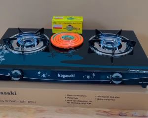 Bếp gas đôi NAGASAKI NK-686G +Tặng Dây gađai siết  Đầu đốt bằng đồng thauTiết kiệm gas Bảo Hành 12 Tháng