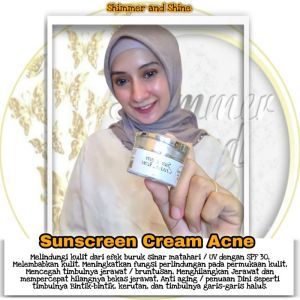 suncrean cream ACNE SHIMMER AND SHINE byBylaBeauty