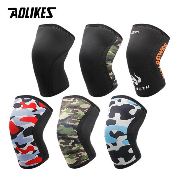 AOLIKES%20%7C%20AOLIKES%207mm%20Neoprene%20Knee%20Sleeves%20for%20Weightlifting%20(Pair)%20Compression%20Knee%20Brace%20Support%20For%20Squats%20Crossfit%20Training%20Workout%20-%20Image%205