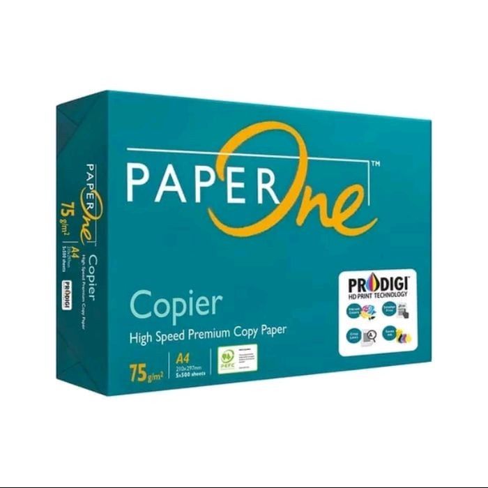 [ RIM ] Kertas Printer HVS Putih A4 F4 | 75 80 gsm - PAPER ONE | Lazada ...