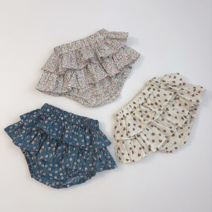 Floral Print Baby Girl Shorts Pants Spring Summer Outfit 6-12 Months 1-2 Years Kids Fashion Comfortable Breathable Cotton Clothes