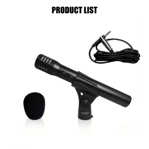 PG81 Condenser Instrument Microphone With Switch Cardioid Microphone Acoustic Stage Performance Studio Recording XLR Connector