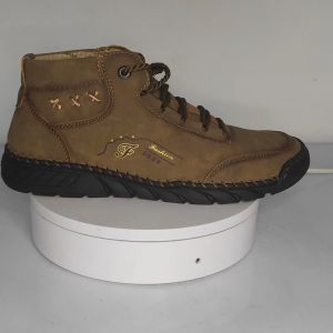 Prikol British Klasik Sepatu Boot Tinggi Pria Casual Semi Formal Model Hiking Kulit Cowok Sepatu Kerja Touring 146