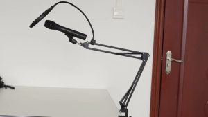 ✅【SG】Microphone Boom Arm Stand | Adjustable Scissor Arm Desk Mount Mic Stand | Condenser Microphone Holder with Table Clamp | Desktop Mic Stand for Podcast Streaming Recording Gaming Voice Over Studio Home Office