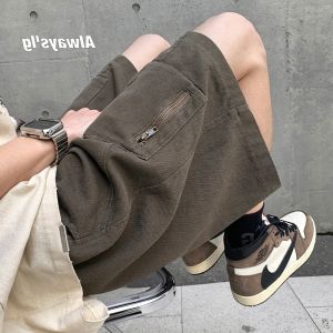 American Style Workwear Shorts Mens Summer New Design Sensation Casual Five-Quarter Pants Loose plus Size Comfortable Youth