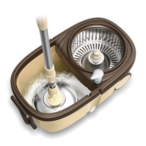 ไม้ถูพื้น Spin Mop ชุดถังปั่นม๊อบ ชุดไม้ถูพื้นหัวสแตนเลส+ถังปั่นสแตนเลส ชุดถังปั่น ถังปั่น ผ้าม็อบ ชุดไม้ถูพื้น ชุดไม้ถูบ้าน ไม้ม๊อบ