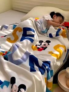 Disney Disney Cartoon Childrens Blanket Thickened Milk Fleece Casual Blanket Baby Fleece Blanket Student Kindergarten