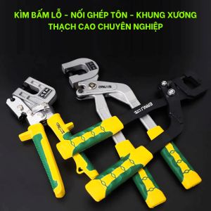 [HCM]Kìm bấm lỗ ghép nối tôn ghép nối khung xương thạch cao chuyên nghiệp