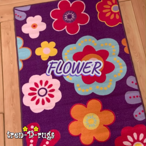 Tren-D-rugs Karpet alas lantai permadani bunga anak anak kids bulu kamar tidur ruang tamu anti slip murah 100 cm x 150 cm - NMs