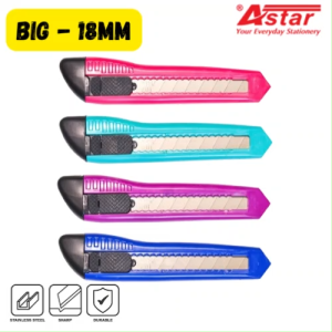 ASTAR Big Cutter Knife / Cutter Refill / Student Knife / Cutter Blade / Pisau Pemotong / Pisau Mata