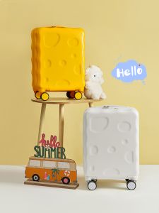 Childrens Luggage Cartoon Password Lock Carry-On Suitcase Hard Shell Travel Bag Lightweight Monkey Theme Bag for Kids