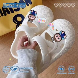 Sandal Anak Lucu Bustong Anti Licin Cewek & Cowok Wedges Jelly Karet Slop Empuk Kodok Terbaru 2024 Anti Bau Outdoor & Rumah Uniseks