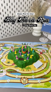 Bộ Đồ Chơi Board Game Bẫy Thỏ / Rùa - Đường Đua Rùa Thỏ - Đồ Chơi Thông Minh Cho Bé Tăng Tương Tác