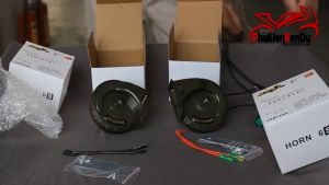 Còi sên kèn ô tô xe tải xe máy 6s7s âm thanh chuẩn màu ARMY kèn trầm 410 Hz kèn bổng 510 Hz DC12V