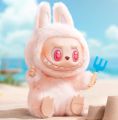 100% Authentic] Bubble Labubu Mart Heartbeat Macaron 2nd Generation Sitting Party Vinyl Face Plush Doll Toy. 